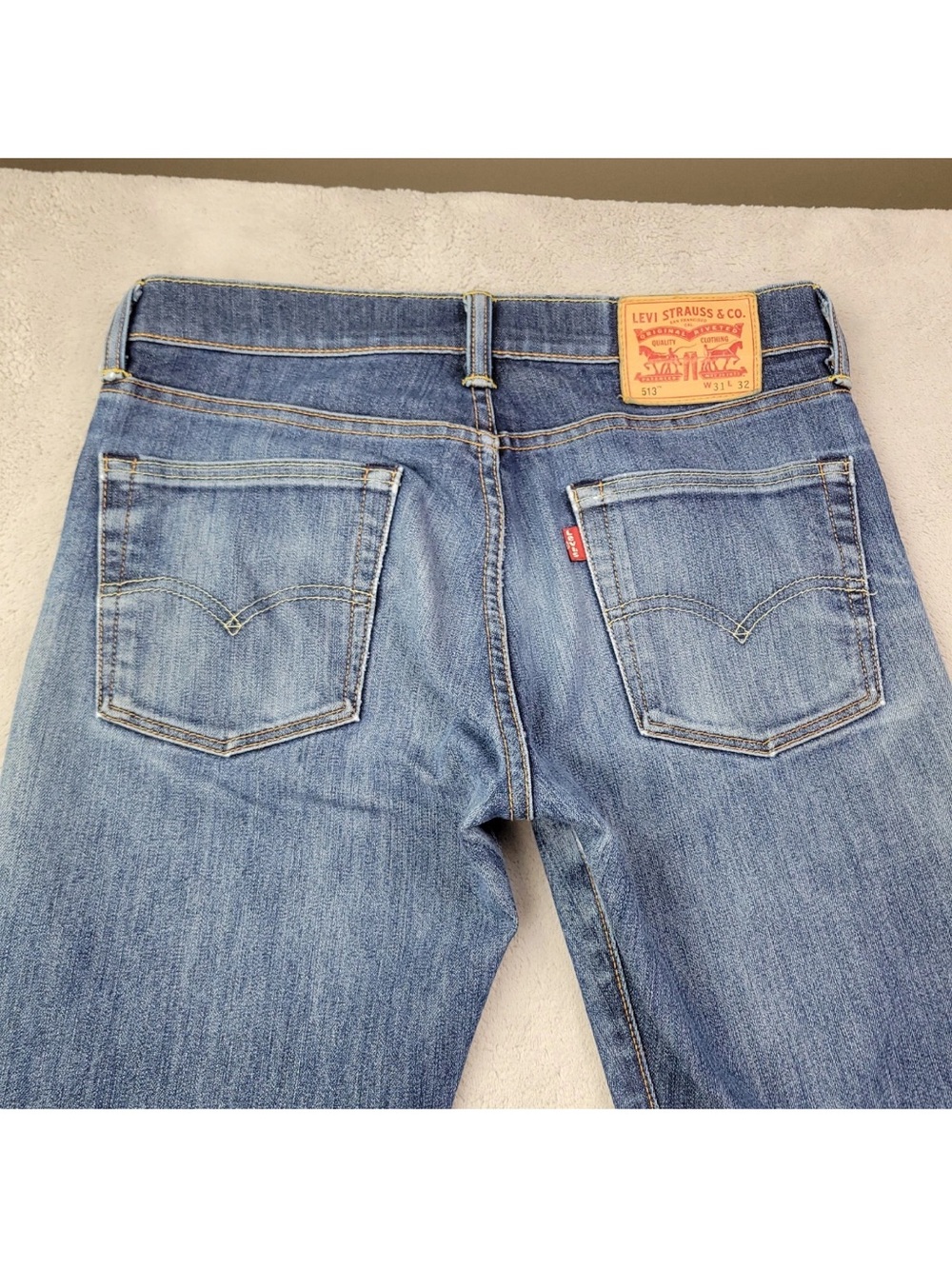 Mens Distressed Levis 513 Jeans 31x32